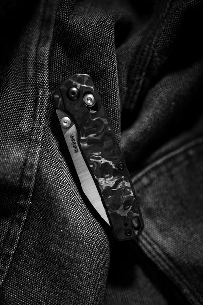 Kershaw Bel Air 3" CPM Magnacut DuraLock KVT Marbled Carbon Fiber Folding Knife 6105CF