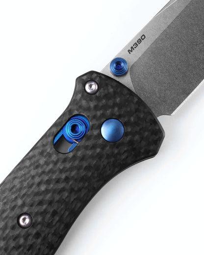 Benchmade 537-09 Bailout 3.38" M390 Tanto Folding Knife with Carbon Fiber Handle