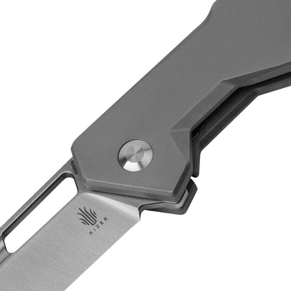 Kizer Beyond 3.35" S35VN Tanto Titanium Folding Knife Ki3678A1