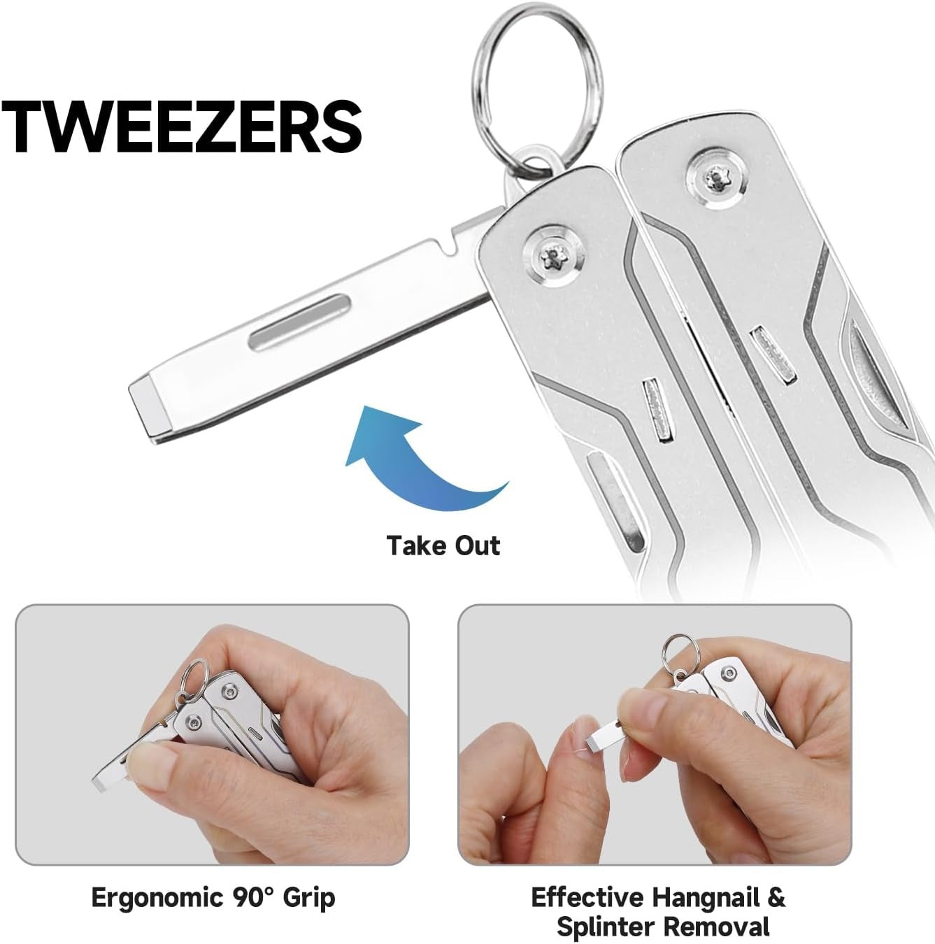 NexTool Micro Sailor Scissors S0 Bladeless Slim Keychain Multi-Tool 8 Functions