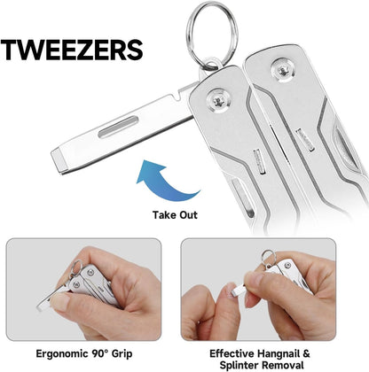 NexTool Micro Sailor Scissors S0 Bladeless Slim Keychain Multi-Tool 8 Functions