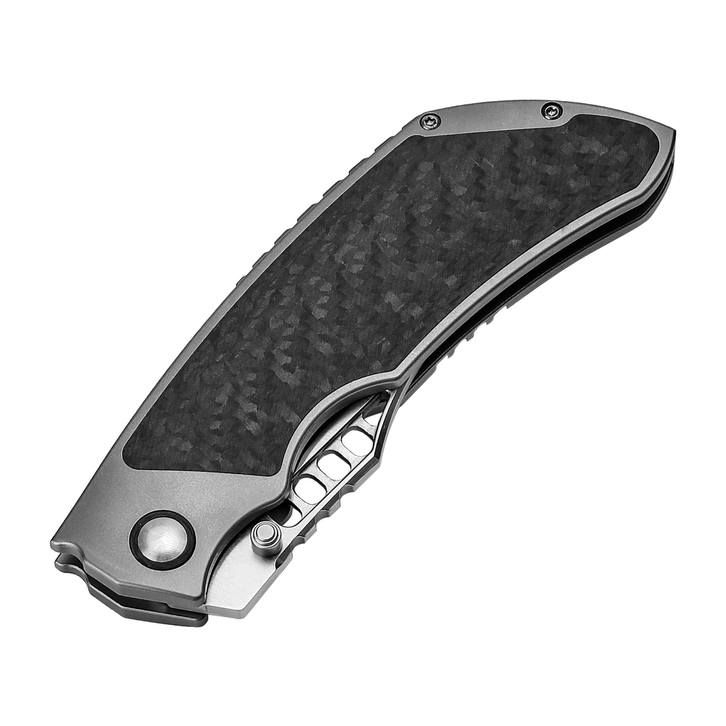 Kizer Huntsmen 3.82" S35VN Carbon Fiber Titanium Folding Knife Ki4642A1