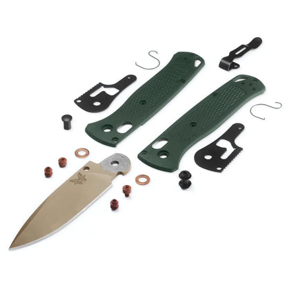 Benchmade 535TN-2601 Bugout 3.2" ELMAX McMillan Tan Cerakote Taiga Green Grivory Folding Knife