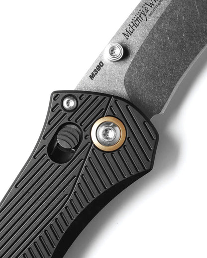 Benchmade 710-25 McHenry & Williams 4" M390 Black Aluminium Folding Knife