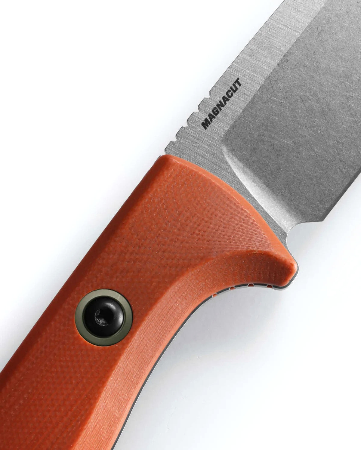 Benchmade 15650-01 SlipRidge Fixed 3.7" Magnacut Rust Orange G10 Handle Fixed Blade Knife with OD Green Sheath