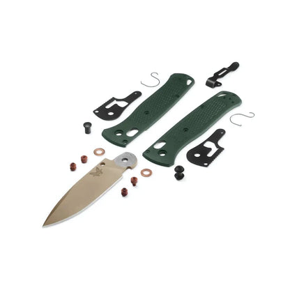 Benchmade 535TN-2601 Bugout 3.2" ELMAX McMillan Tan Cerakote Taiga Green Grivory Folding Knife