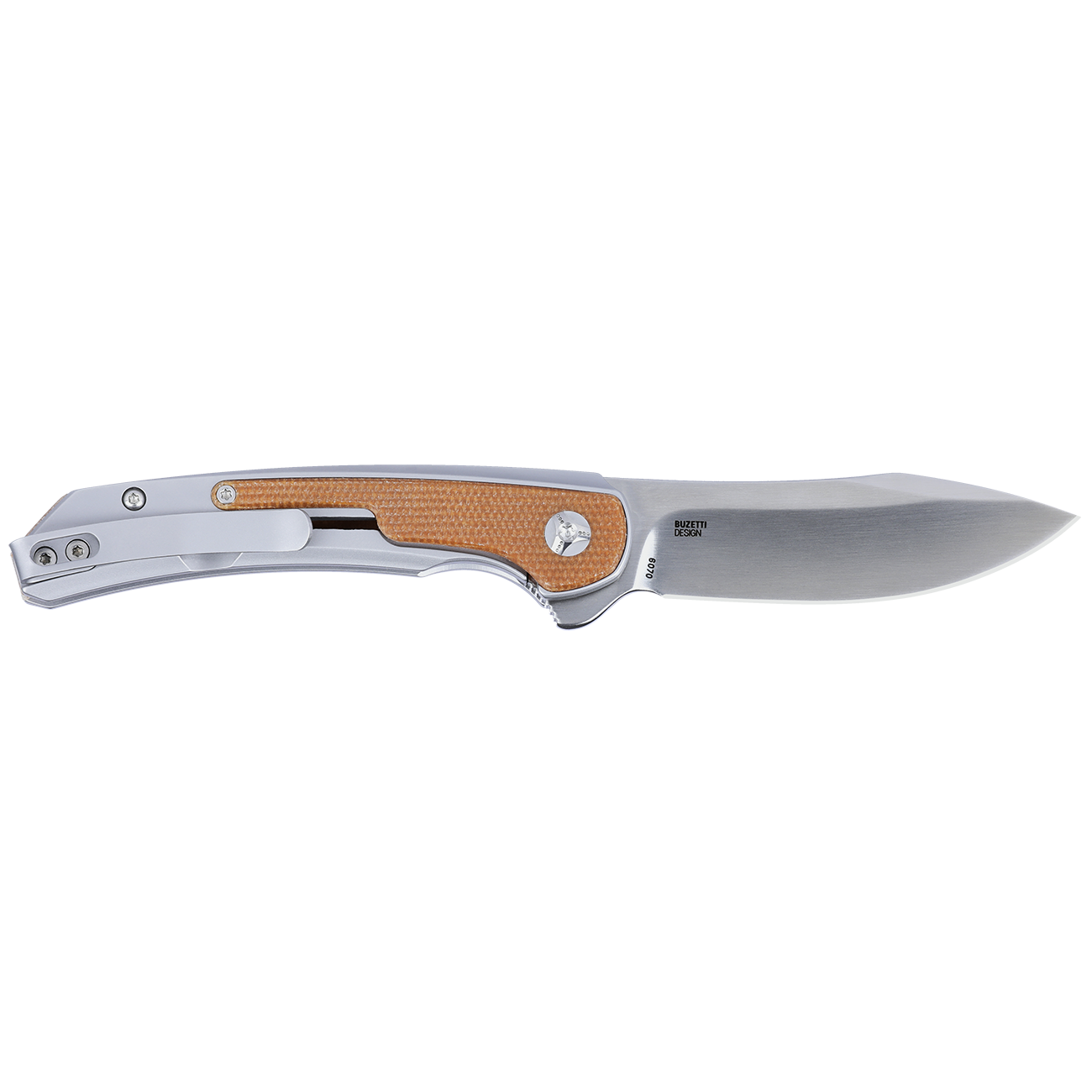 CRKT Padawan 3.01" Sandvik 14C28N IKBS Stainless Steel Micarta Folding Knife by Pedro Buzetti 6070