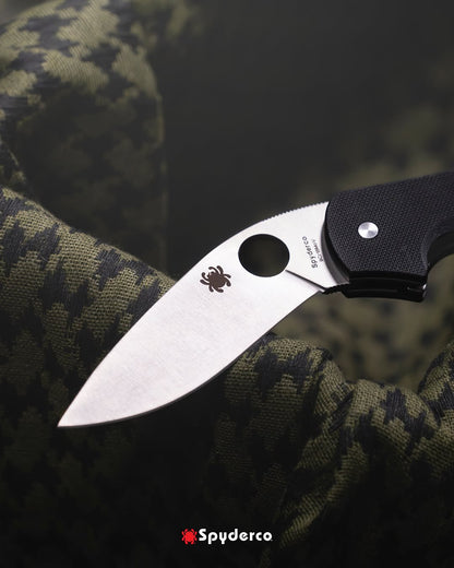 Spyderco Retract 3.4" 9Cr18MoV G10 Folding Knife by Ed Schempp C276GP