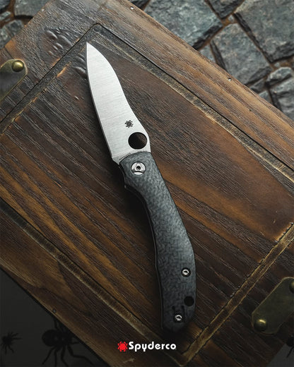 Spyderco Kapara 3.58" CPM S30V Carbon Fiber Folding Knife C241CFP