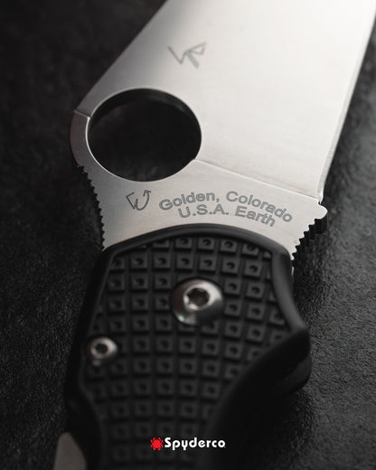 Spyderco Para 3 Lightweight 2.93" CTS BD1N FRN Folding Knife C223PBK