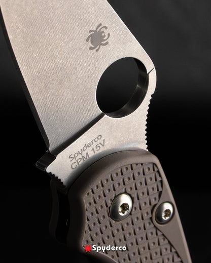 Spyderco ParaMilitary 2 Lightweight Sprint Run 3.47" CPM 15V Brown FRN Folding Knife C81PBN15V2