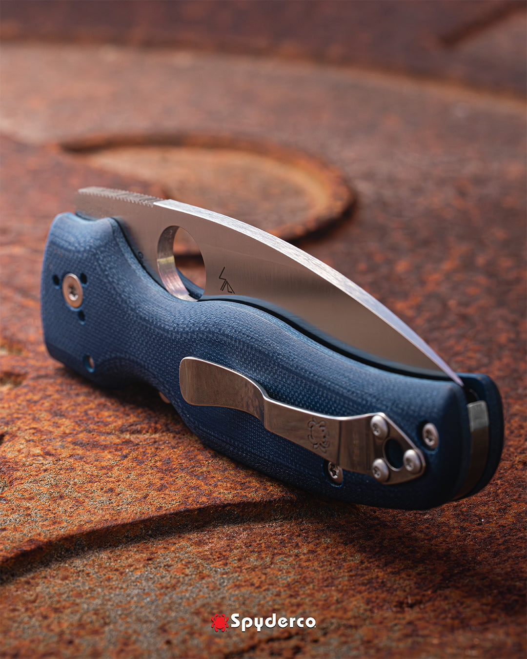 Spyderco Shaman 3.58" CPM SPY27 Cobalt Blue G10 Folding Knife C229GPCBL