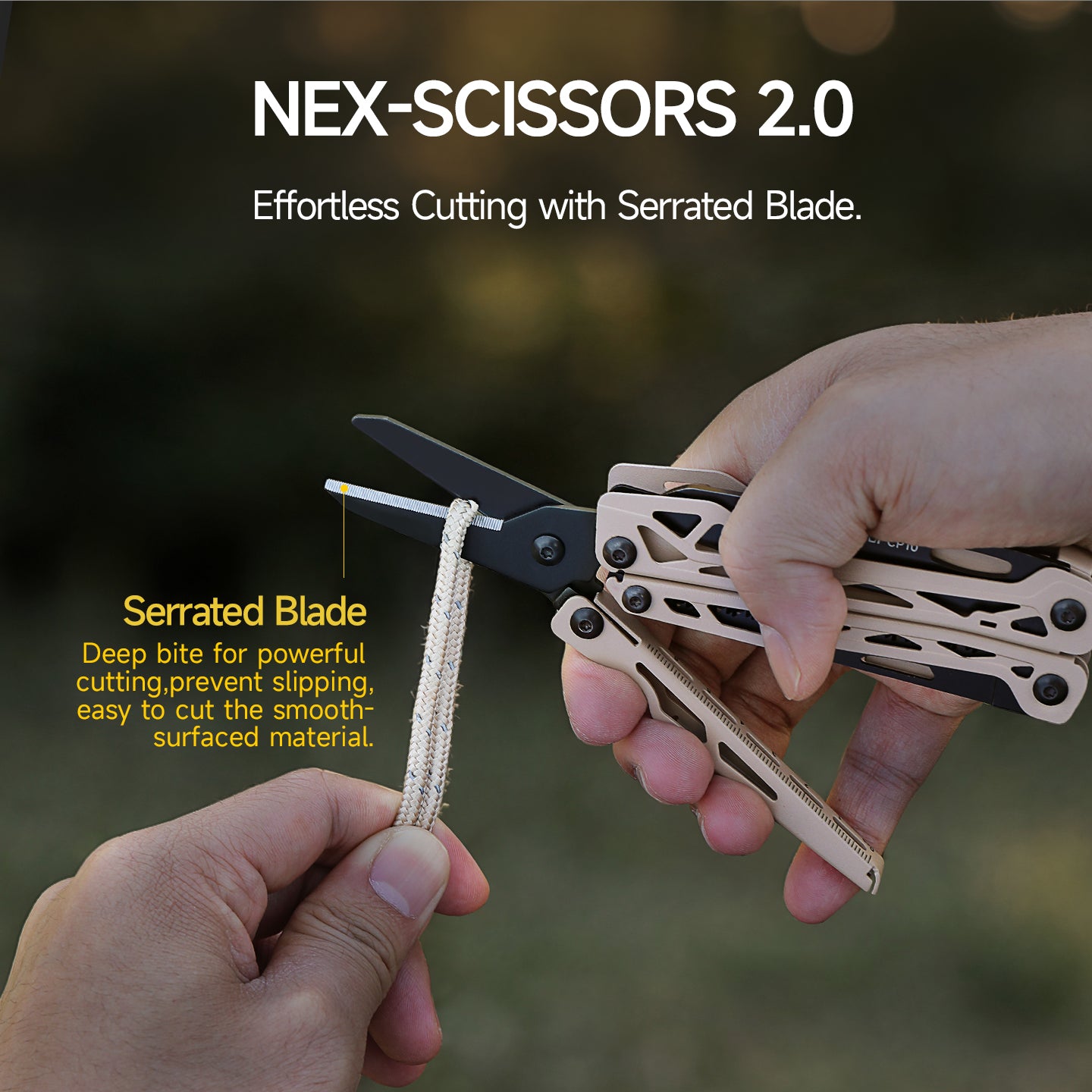 NexTool Camper Pliers CP10 Multi-Tool 12 Functions with Fire Starter and Pouch