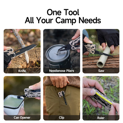 NexTool Camper Pliers CP10 Multi-Tool 12 Functions with Fire Starter and Pouch