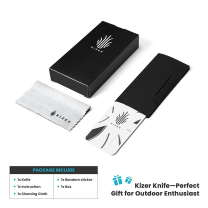 Kizer Dogfish 3.14" Nitro-V Green G10 Button-Lock Folding Knife by Caleb Waldman V3640A2