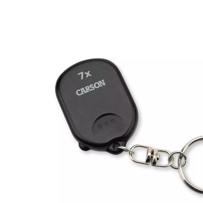 Carson Clip & View 7x Pop-Up Retractable Aspheric Keychain Magnifier GN-70
