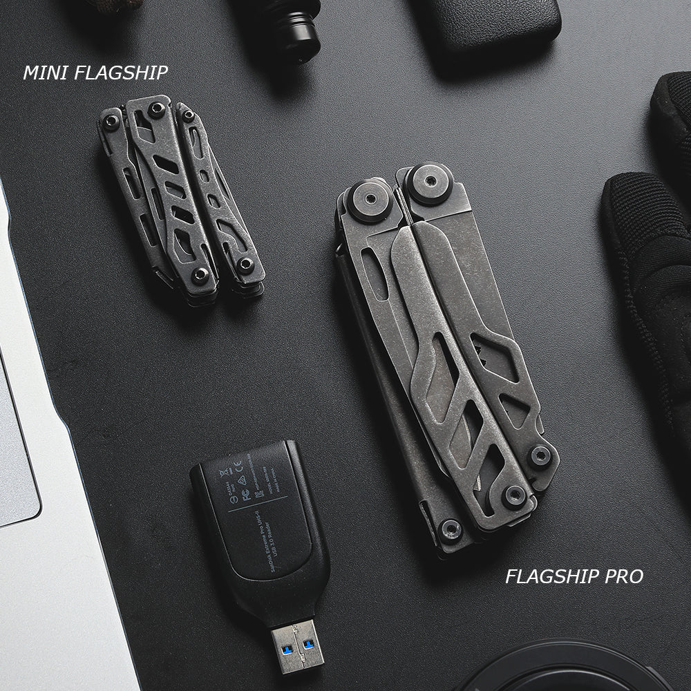 NexTool Mini Flagship Black Multi-Tool with 10 Functions