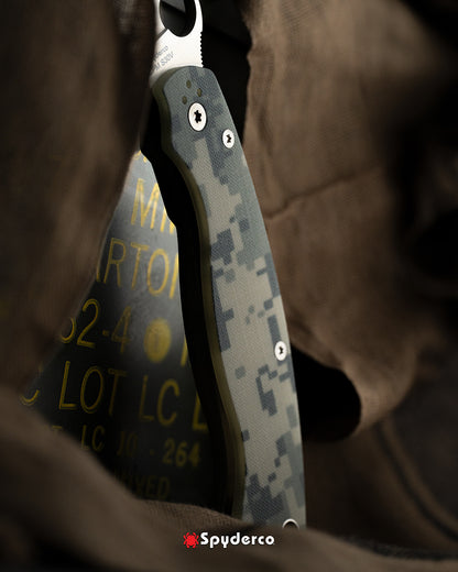 Spyderco Military 2 4" S30V Digital Camo G-10 Folding Knife C36GPCMO2