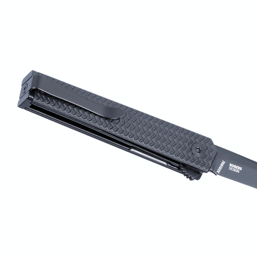 CRKT CEO Microflipper 2.36" D2 Black IKBS Aluminum Folding Knife by Richard Rogers 7081D2K