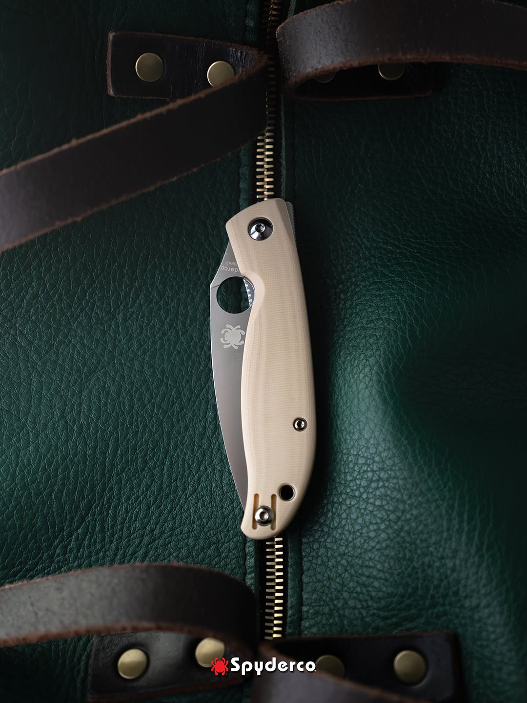 Spyderco Mantra 4 3.34" 8Cr13MoV White G-10 Front-Flipper Folding Knife C274GWP