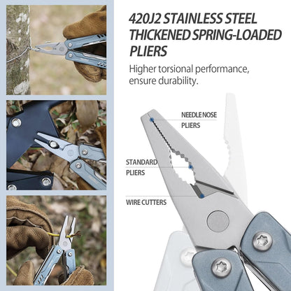 NexTool Mini Sailor S11 Blue Compact Multi-Tool with 11 Functions