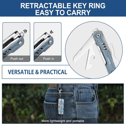 NexTool Mini Sailor S11 Blue Compact Multi-Tool with 11 Functions