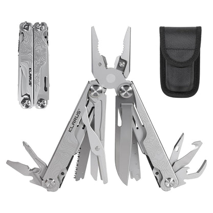Klarus MT07 Silver Multi-Tool 20 Functions with Nylon Pouch
