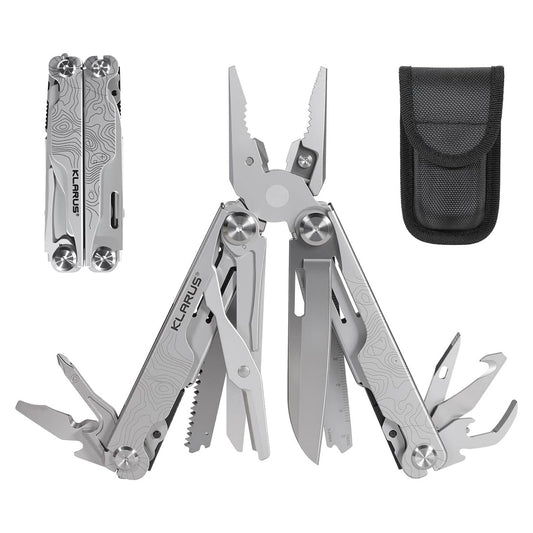 Klarus MT07 Silver Multi-Tool 20 Functions with Nylon Pouch
