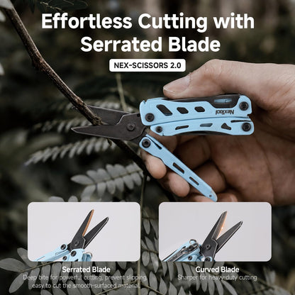 NexTool Mini Flagship F12 Blue Compact Multi-Tool with 15 Functions NE20410D