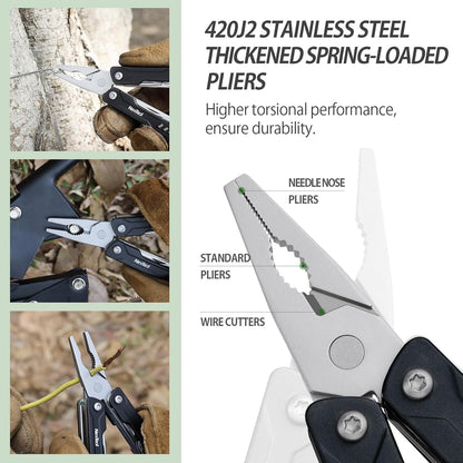 NexTool Mini Sailor S11 Black Compact Multi-Tool with 11 Functions