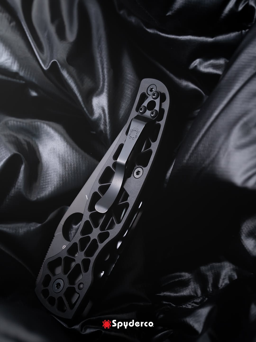 Spyderco Edgerati 3.57" CPM S30V Black DLC Aluminium Folding Knife C266BKALBKP