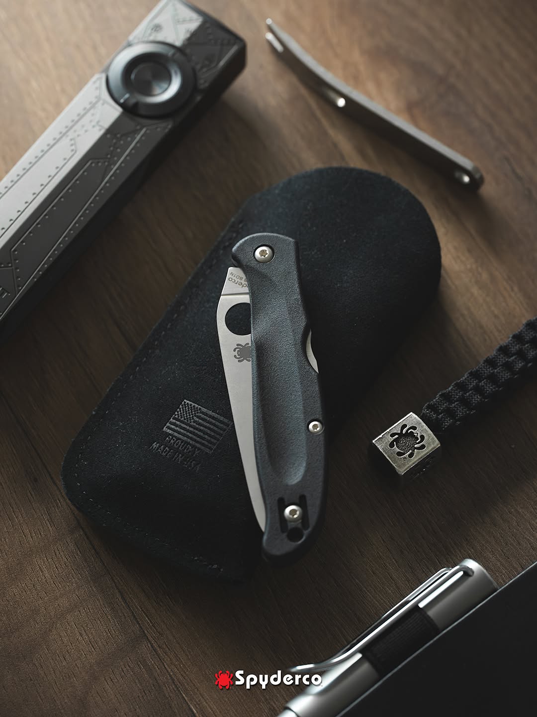 Spyderco Charisma 2.98" CTS BD1N Black FRN Ultra-Slim Lightweight Folding Knife C259PBK