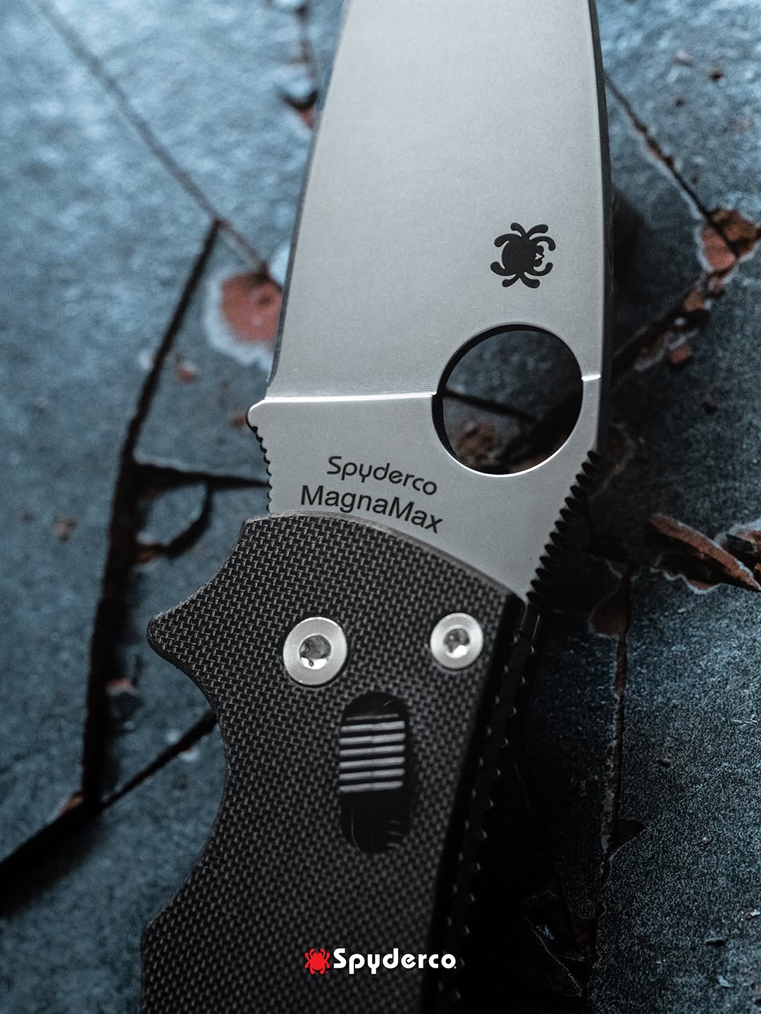 Spyderco Manix 2 3.37" MagnaMax Black G-10 Folding Knife C101GP2