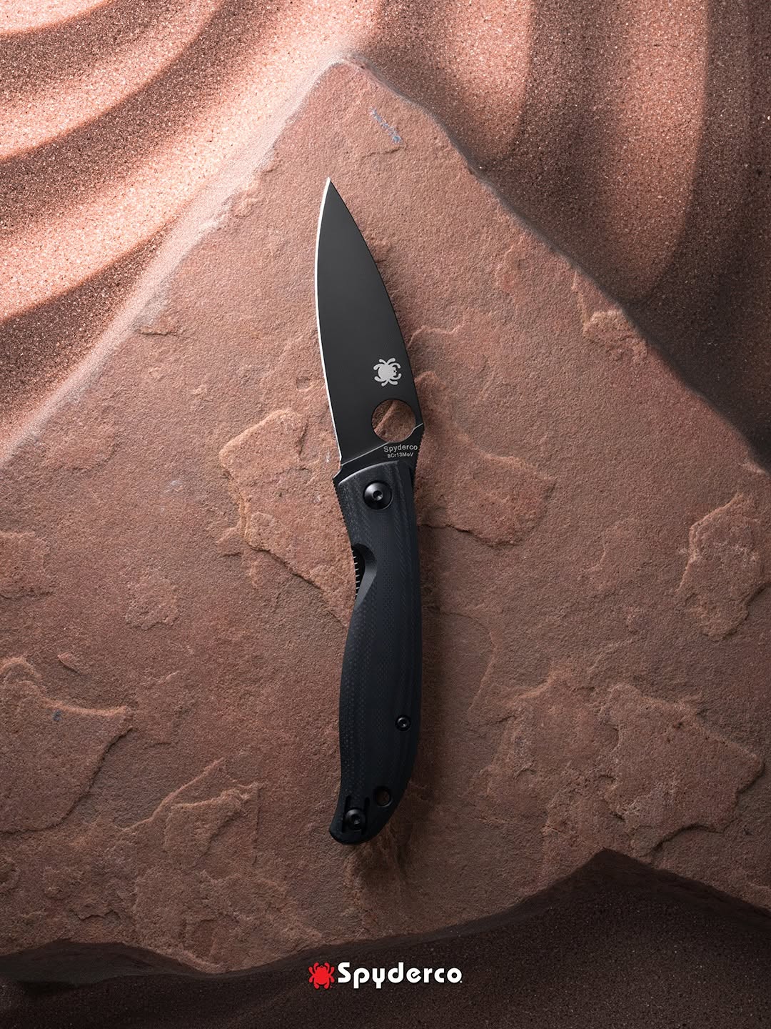Spyderco Mantra 4 3.34" 8Cr13MoV Black G-10 Front-Flipper Folding Knife C274GBBKP