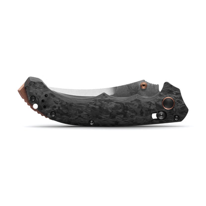 Benchmade 865-02 Mini Bedlam 3.45" S90V Stonewash Marbled Carbon Fiber Folding Knife