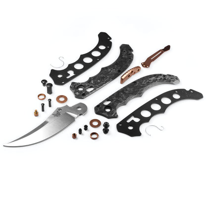 Benchmade 865-02 Mini Bedlam 3.45" S90V Stonewash Marbled Carbon Fiber Folding Knife