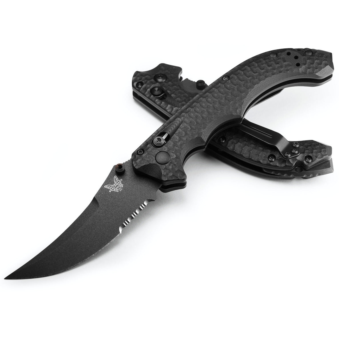 Benchmade 865SBK Mini Bedlam 3.45" S90V Black Cerakote Graphite G10 Folding Knife