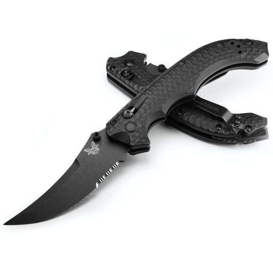 Benchmade 865SBK Mini Bedlam 3.45" S90V Black Cerakote Graphite G10 Folding Knife