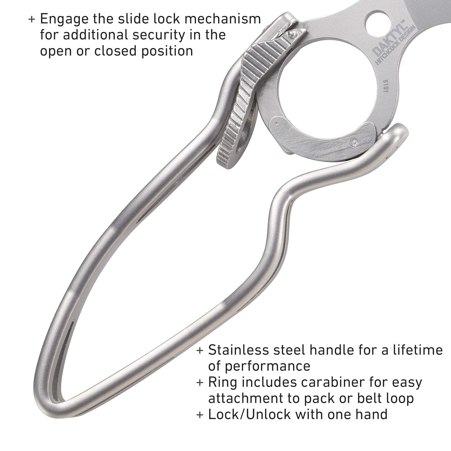 CRKT Daktyl Slide Lock 3.05" Bottle Opener Folding Knife by Ed Halligan 5151