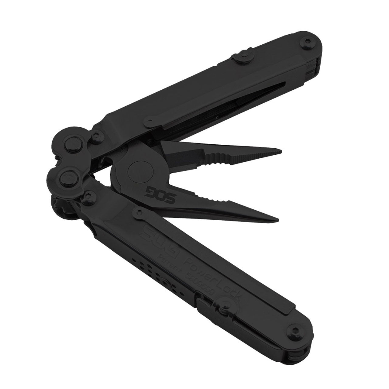 SOG PowerLock EOD Black Scissors 18-Tool Multi-Tool with Sheath
