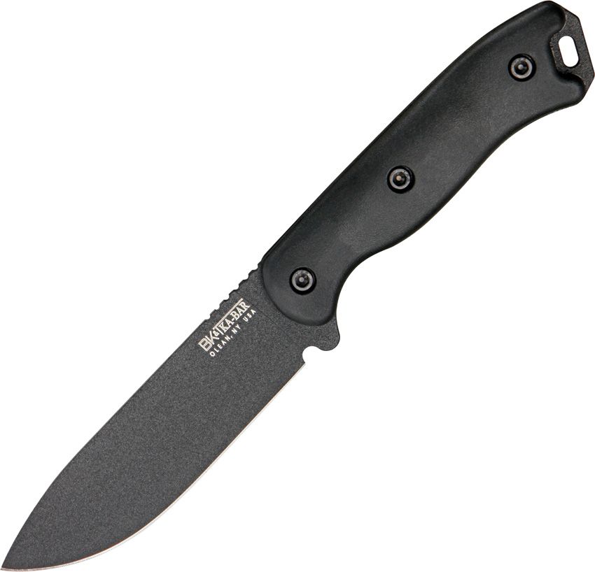 KA-BAR Short Becker Drop Point 4.375" Fixed Blade Knife with Cordura Sheath and Extra Tan Handles BK16