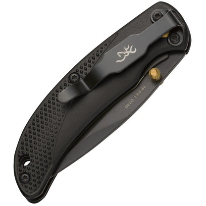 Browning Prism III 2.38" 7Cr17Mov Black Aluminium Folding Knife