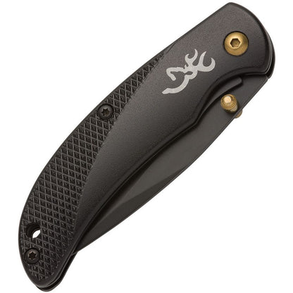 Browning Prism III 2.38" 7Cr17Mov Black Aluminium Folding Knife