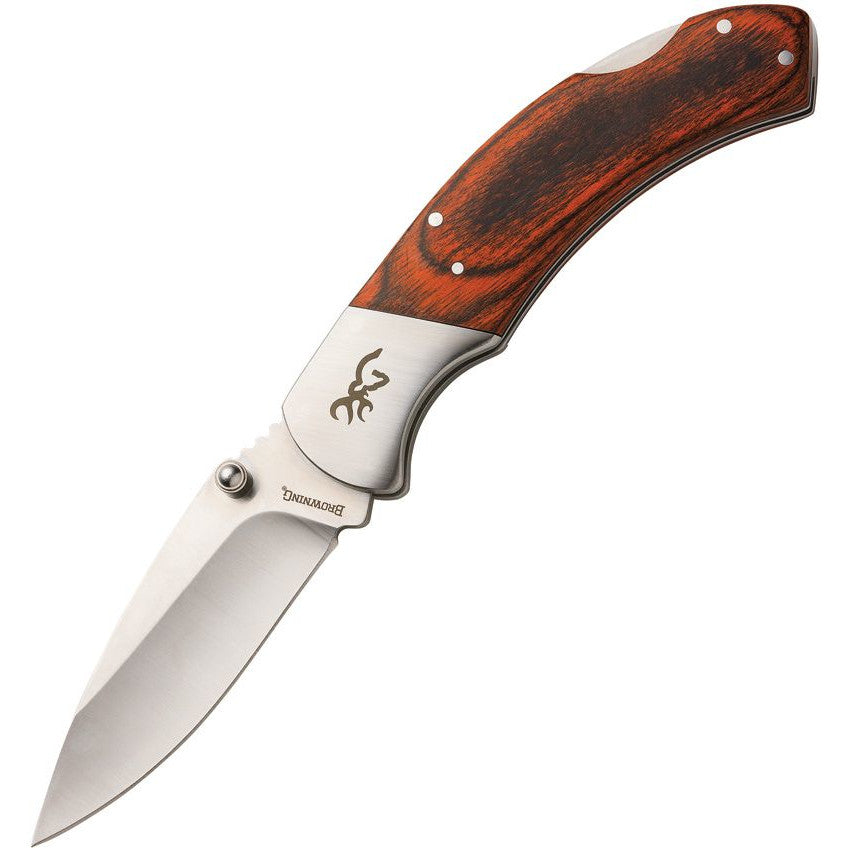 Browning Classic Lockback 3.5" 8Cr13MoV Pakkawood Folding Knife