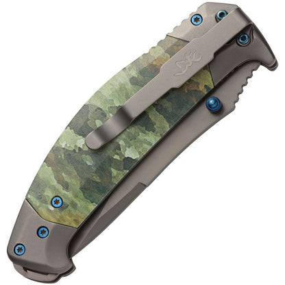 Browning TDX 3.25" 7Cr17Mov Titanium-Coated Steel Camo Inlay Folding Knife