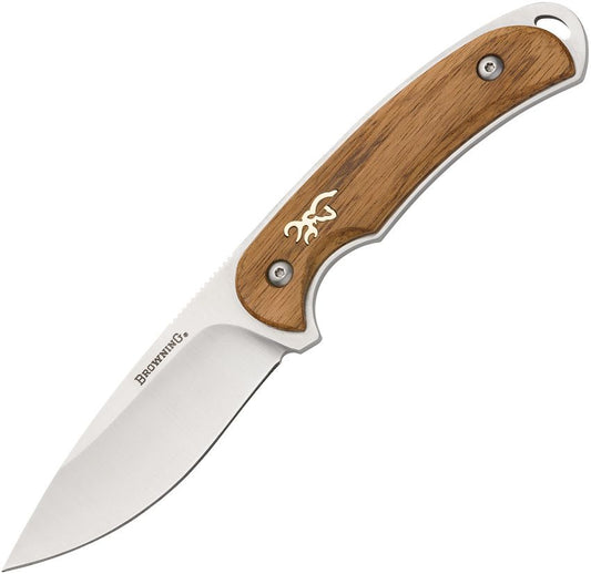 Browning Zebra Wood 3.5" 7Cr17MoV Full-Tang Fixed Blade Knife