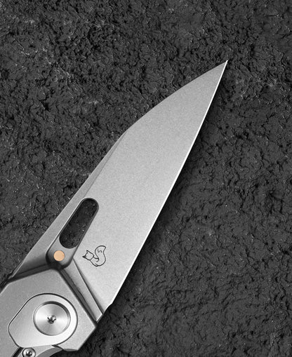 Bestech VK-Void 2.85" Elmax Titanium Carbon Fiber Folding Knife by Vulpex BT2305B