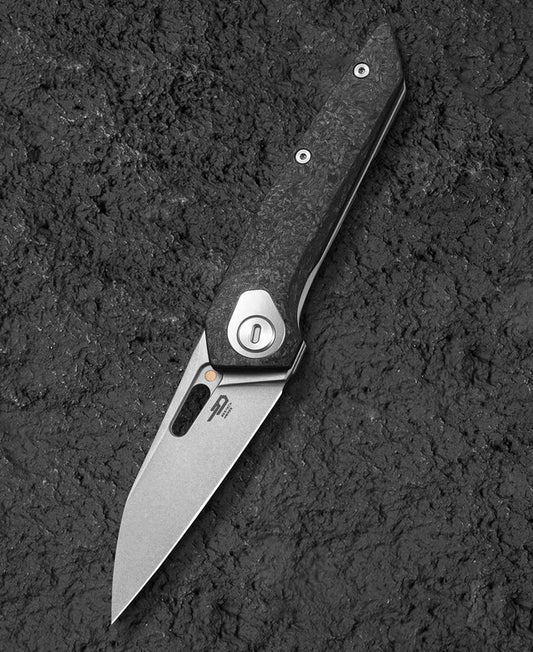 Bestech VK-Void 2.85" Elmax Titanium Carbon Fiber Folding Knife by Vulpex BT2305B