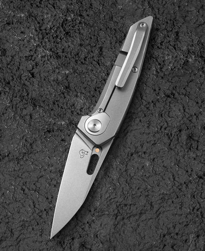 Bestech VK-Void 2.85" Elmax Titanium Carbon Fiber Folding Knife by Vulpex BT2305B
