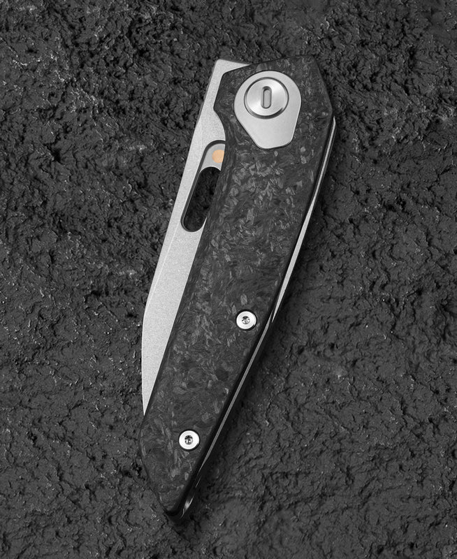 Bestech VK-Void 2.85" Elmax Titanium Carbon Fiber Folding Knife by Vulpex BT2305B